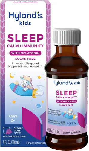 Vista 9 de Hyland's Líquido Orgánico para Dormir Tranquilo e Inmunidad sin Melatonina para Niños, Sin Azúcar con Magnesio, Vitamina D, Zinc y Saúco, Promueve