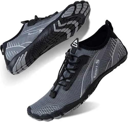 Vista 3 de Zapatos de agua para hombres descalzos de secado rápido calcetines acuáticos zapatos deportivos atléticos para exteriores para kayak, navegación