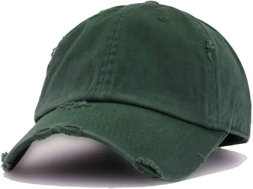 Vista 3 de The Rock Bull - Gorra de béisbol vintage bordada de algodón ajustable envejecida