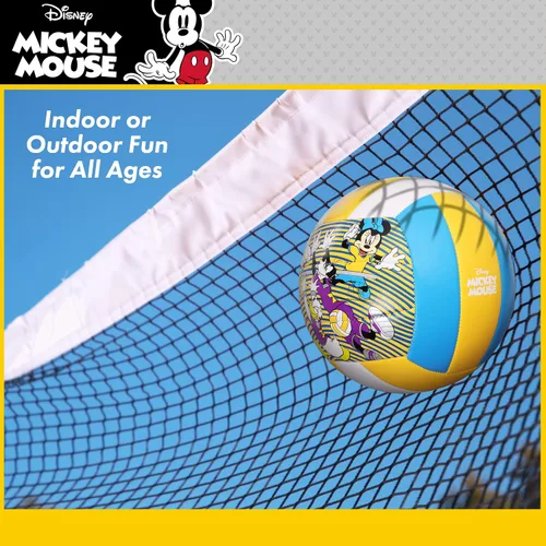 Vista 5 de Disney Mickey Mouse - Pelota de voleibol para niños, tamaño 4, Minnie Mouse, Donald Duck y Goofy, pelota de entrenamiento deportiva suave al tacto