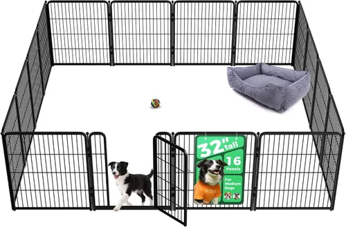 Vista 77 de FXW Homeplus Unleashed Corralito para Perros de Interior - Juego Sin Estrés y Seguro, Resistente de 24 Pulgadas 2 Paneles Corralito para Cachorros