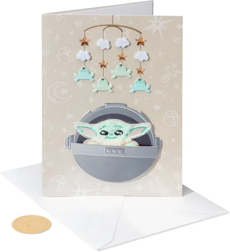 Vista 4 de Papyrus Tarjeta de Baby Shower de Star Wars (The Force is Strong)