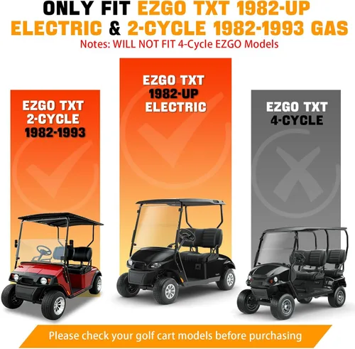 Vista 2 de EZGO - Conjunto de cubo de tambor de freno con tuercas para EZGO TXT PDS 1982 en adelante eléctrico y 1982-1993 2 ciclos de gas de 2 ciclos 24