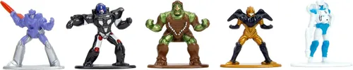 Vista 5 de Transformers - Juego de 18 figuras Wave 3 de 1.65 pulgadas fundidas a presión Nano Metalfigs, juguetes para niños y adultos