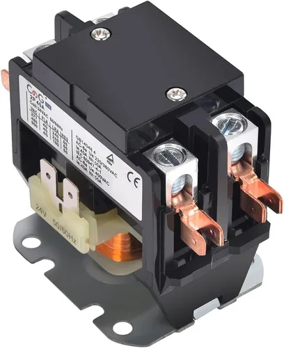 Vista 8 de Contactor de aire acondicionado de 2 polos 30 A 24 V, Contactor del condensador Contactor del compresor..