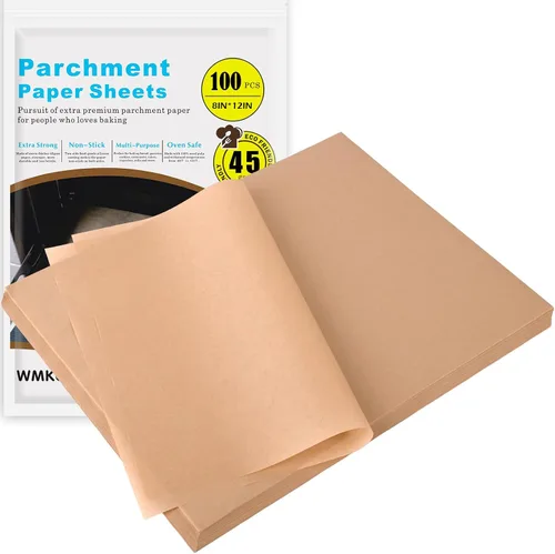 Vista 9 de WMKGG Papel pergamino rectangular para freidora de aire, 100 forros para freidora de aire