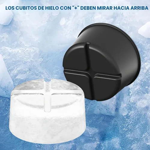 Vista 4 de Accesorio de molde de hielo para afeitado KitchenAid, moldes de hielo de plástico reutilizables con tapas para accesorio de afeitadora de hielo