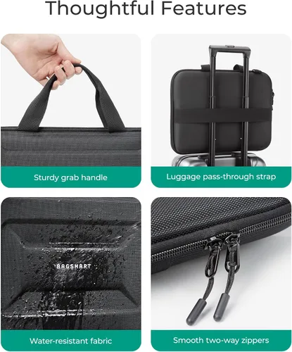 Vista 5 de BAGSMART Funda para portátil a prueba de golpes con asa
