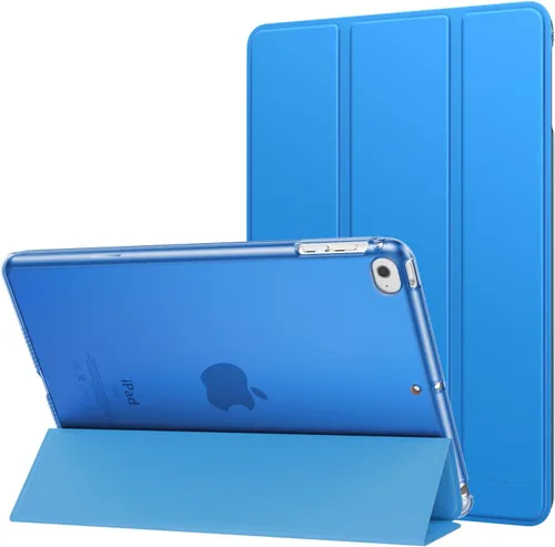 Vista 14 de MoKo Funda para iPad mini 5 2019/Mini 4 2015 (5ta/4ta Generación 7.9 pulgadas), funda delgada y ligera con soporte, con protector traslúcido