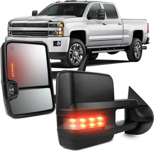 Vista 23 de OCPTY Espejos de remolque sin calefacción, para el lado izquierdo del conductor derecho del pasajero, aptos para 1988-2001 para Chevy para Gmc C3500