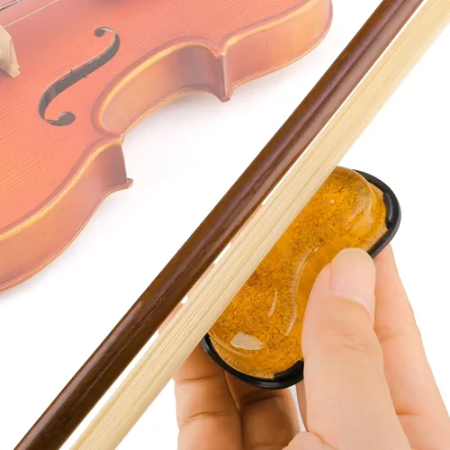 Vista 4 de PUNK Colofonia Natural Transparente Adecuada para Violín, Violonchelo, Viola y Otros Instrumentos de Cuerda Frotada (2A)