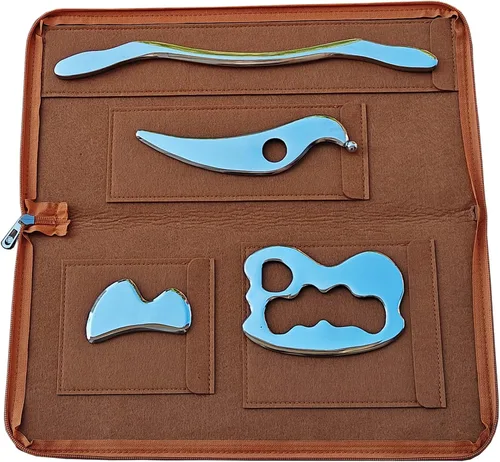 Vista 6 de Gua sha Tool Gua Sha, herramientas IASTM de acero inoxidable, herramienta de masaje gua sha, herramienta de movilización de tejidos suaves, terapia