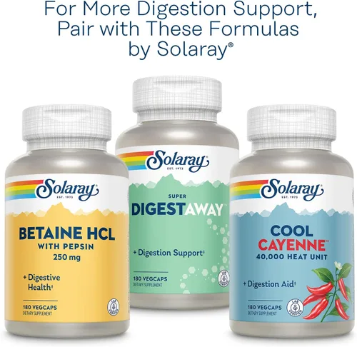 Vista 6 de SOLARAY Jengibre orgánico 1080 mg – Suplementos orgánicos de jengibre – Alivia las náuseas y los vómitos asociados con el mareo, apoya la salud