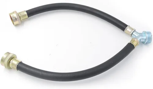 Vista 2 de TT FLEX Conector de manguera mezcladora en Y para lavadora de goma, accesorios de 3/4", longitud de 1 pie (12")