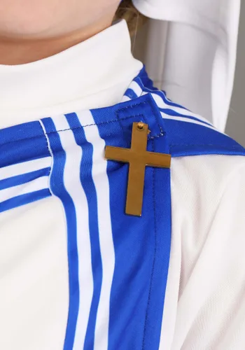 Vista 3 de Disfraz de Madre Teresa para Niña Pequeña Multicolor