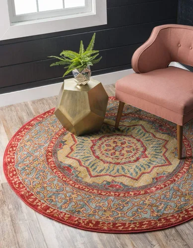 Vista 17 de Unique Loom Palace Collection - Alfombra Saray (2 pies x 3 pies 1 pulgada, rectangular, crema/marrón claro)