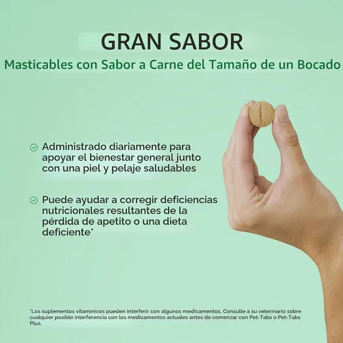Vista 4 de Plus Suplemento multivitamínico y mineral para perros con necesidades nutricionales especiales, tableta masticable, botella de 60 unidades 20