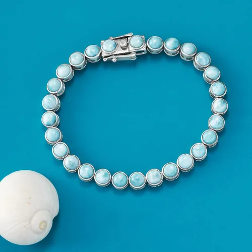 Vista 3 de Ross-Simons 15.00 ct. t.w. Gemstone Tennis Bracelet in Sterling Silver