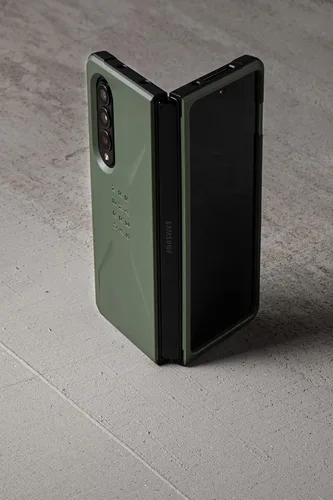 Vista 8 de URBAN ARMOR GEAR UAG - Funda protectora para Samsung Galaxy Z Fold3 5G (2021), diseño civil, elegante, ultrafina, absorbente de golpes, color negro