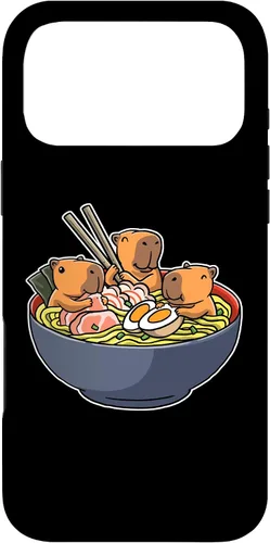 Vista 22 de Capybara Eating Ramen Funda para iPhone 17