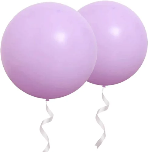 Vista 18 de Globos redondos gigantes de 36 pulgadas, paquete de 6 globos de látex negros para sesiones de fotos, bodas, baby shower, decoraciones de fiesta