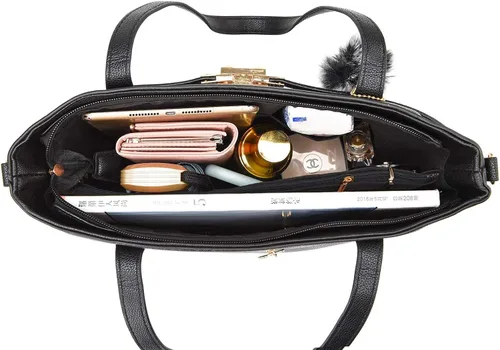Vista 4 de Nevenka - Bolsos para mujer con asa superior, de piel sintética, cruzado, de hombro