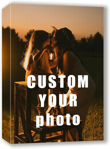 Vista 9 de Impresiones en lienzo personalizadas (lienzo enmarcado, 8 x 8 pulgadas), impresión de lienzo personalizada con tu foto, perfecto para decoración