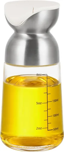 Vista 11 de Vucchini Botella Dispensadora Grande de Aceite de Oliva Dispensador de Aceite de Cocina Contenedor de Salsa de Soja con Volteo Automático - Aceitera