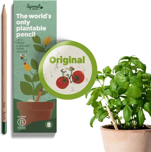 Vista 15 de Sprout Lápices de madera World Edición para profesores Lápices de madera plantables de grafito preafilados HB con semillas de flores, hierbas