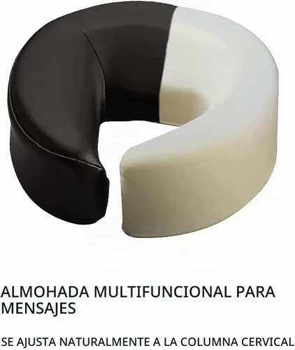 Vista 5 de Reposacabezas de masaje - Almohada ajustable en forma de U de aluminio para cama y cuna facial - Equipo de spa de belleza