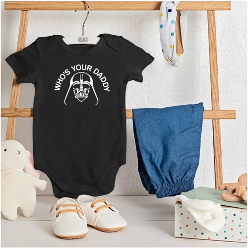 Vista 9 de Who's Your Daddy Dark Lord Space Baby Romper para niños o niñas