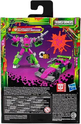 Vista 5 de Transformers Generations Legacy Evolution Deluxe Class Action Figurine G2 Universe Autobot Mirage 5.5 in