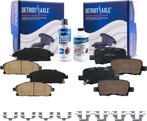 Vista 114 de Detroit Axle - Pastillas de Freno Delantero Izquierdo Reemplazo de Pinza de Disco para Ford Fusion Mazda 6 Lincoln MKZ Mercury Milan 2006-2012