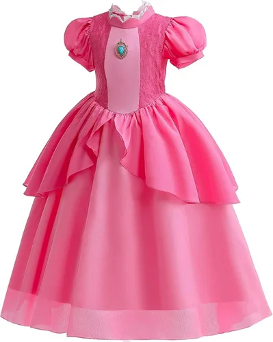 Vista 2 de GZ-LAOPAITOU Princess Dress for Girls Princess Costume Kids Halloween Cosplay Birthday Party Dress Up Costume