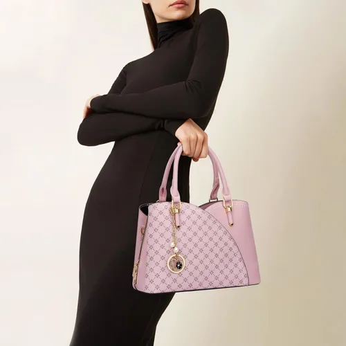 Vista 47 de KKXIU Monederos y bolsos de mano con triple compartimento para mujer, bolso de mano con asa superior