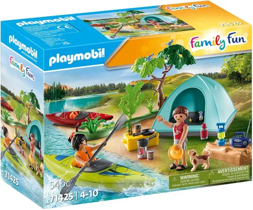 Vista 2 de Playmobil Acampada con kayaks
