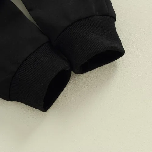 Vista 7 de Conjunto de sudadera de manga larga y pantalones deportivos elásticos para bebé niño pequeño
