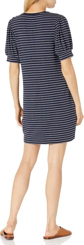 Vista 2 de Daily Ritual Vestido de manga corta abombada de toalla supersuave para mujer
