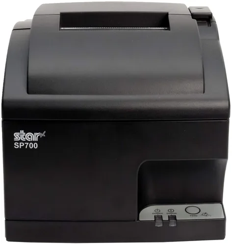 Vista 2 de Star Micronics SP742MC Impresora de recibos de impacto paralelo con cortador automático y fuente de alimentación interna - Gris