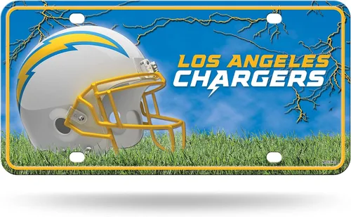 Vista 25 de Rico Industries Placa de matrícula de metal unisex para adultos de la NFL