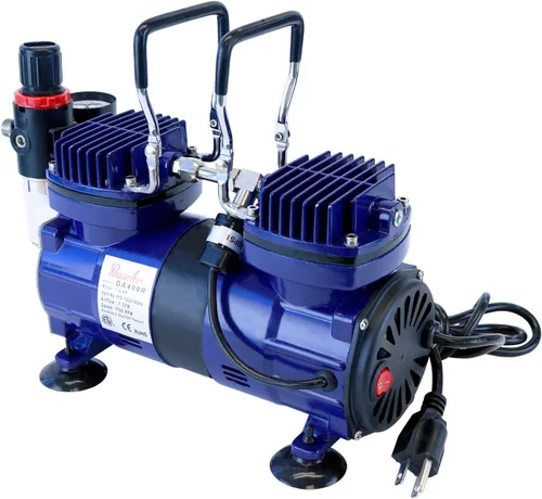 Vista 2 de Paasche Compresor DA400R de 1/4 HP con apagado automático, regulador y trampa de humedad