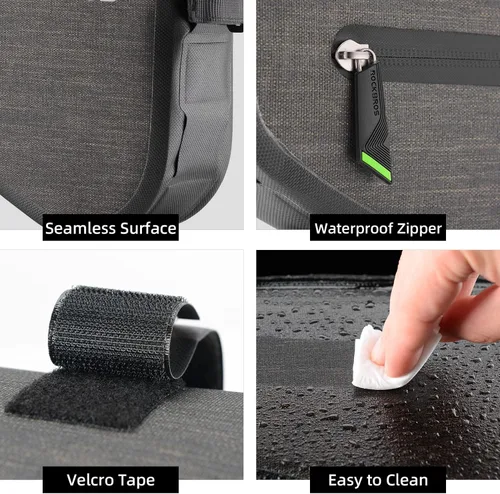 Vista 6 de ROCKBROS Bolsa de Marco de Bicicleta de 2.5L, Bolsa de Bicicleta Impermeable, Bolsa de Bicicleta para Triangle Frame, Bolsa de Almacenamiento Grande