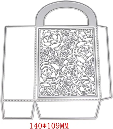 Vista 5 de Caja 3D Troqueles de corte de metal Plantillas DIY álbum de recortes Sello de tarjetas de papel en relieve troqueles para hacer tarjetas