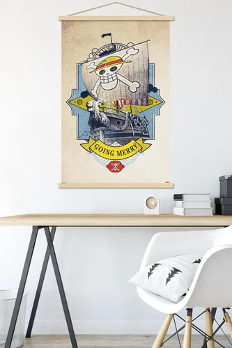 Vista 5 de Trends International Netflix - Póster de pared de una pieza, 22.37 x 34.00 pulgadas, paquete de impresión premium y colgador de madera de haya