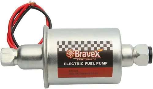 Vista 4 de Bravex E8012S Bomba de combustible eléctrica universal de baja presión 5-9 PSI 12V con kit de instalación