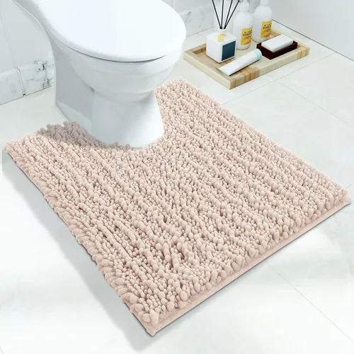 Vista 122 de Yimobra Alfombras de Baño Antideslizantes Lavables - Alfombra de Baño de Chenilla Ultra Suave Absorbente, Alfombra Peluda de Secado Rápido para Negro