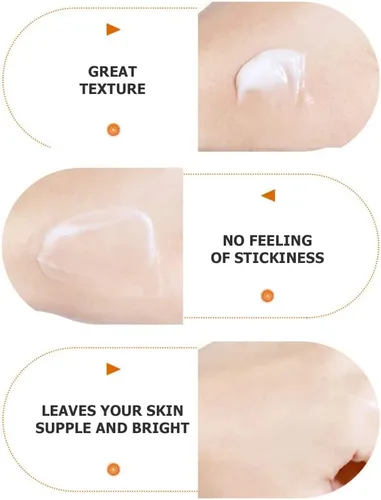 Vista 4 de BIOAQUA Vitamina C Hidratante Facial Esencia Crema Limpieza Facial Suavizar Piel Seca Grasa Reparación del Acné 1.76 oz 1.76oz