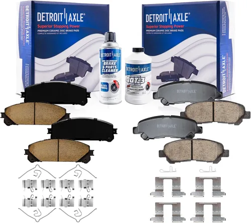 Vista 131 de Detroit Axle - Pastillas de Freno Delantero Izquierdo Reemplazo de Pinza de Disco para Ford Fusion Mazda 6 Lincoln MKZ Mercury Milan 2006-2012
