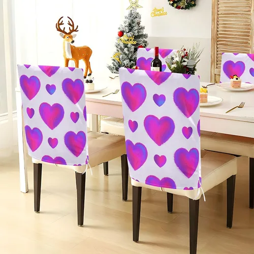 Vista 3 de Fundas protectoras para sillas suaves para el hogar, restaurante, banquete, juego de 2 fundas de asiento para sillas de comedor, cubiertas