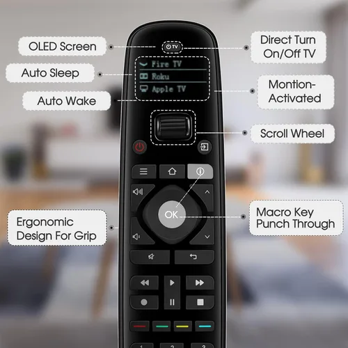 Vista 6 de SofaBaton U2 Mando a Distancia Universal con APP Personalizable, Control Remoto Inteligente Todo en Uno, Compatible con TV/Barra